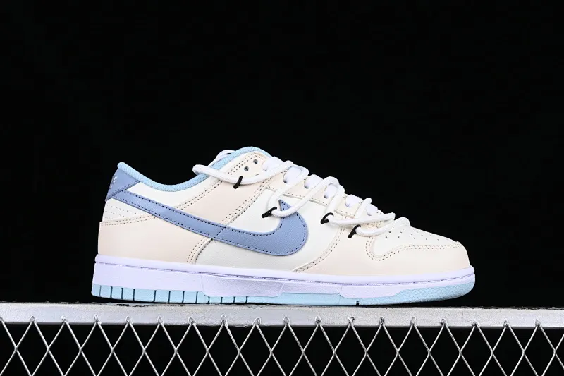 All Categories Nk SB Dunk Series Nk SB Dunk Low Low-top Sneakers Z Version Nk Dunk Low Summer Feeling Sea Salt Milk Ice Customized Deconstructed Strap Casual Sneakers DD1503-123